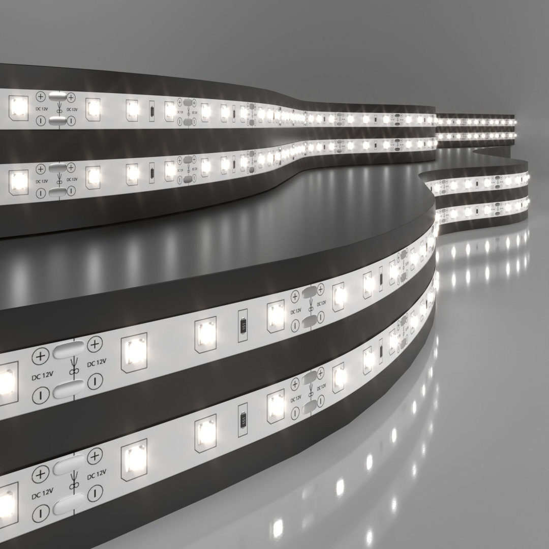 Светодиодная лента 12 В 4,8 Вт/м 60 Led/м 2835 IP20, дневной белый 4200К, 5 м Лента светодиодная 12V 4,8W 60Led 2835 IP20 дневной белый, 5м в строительном магазине
