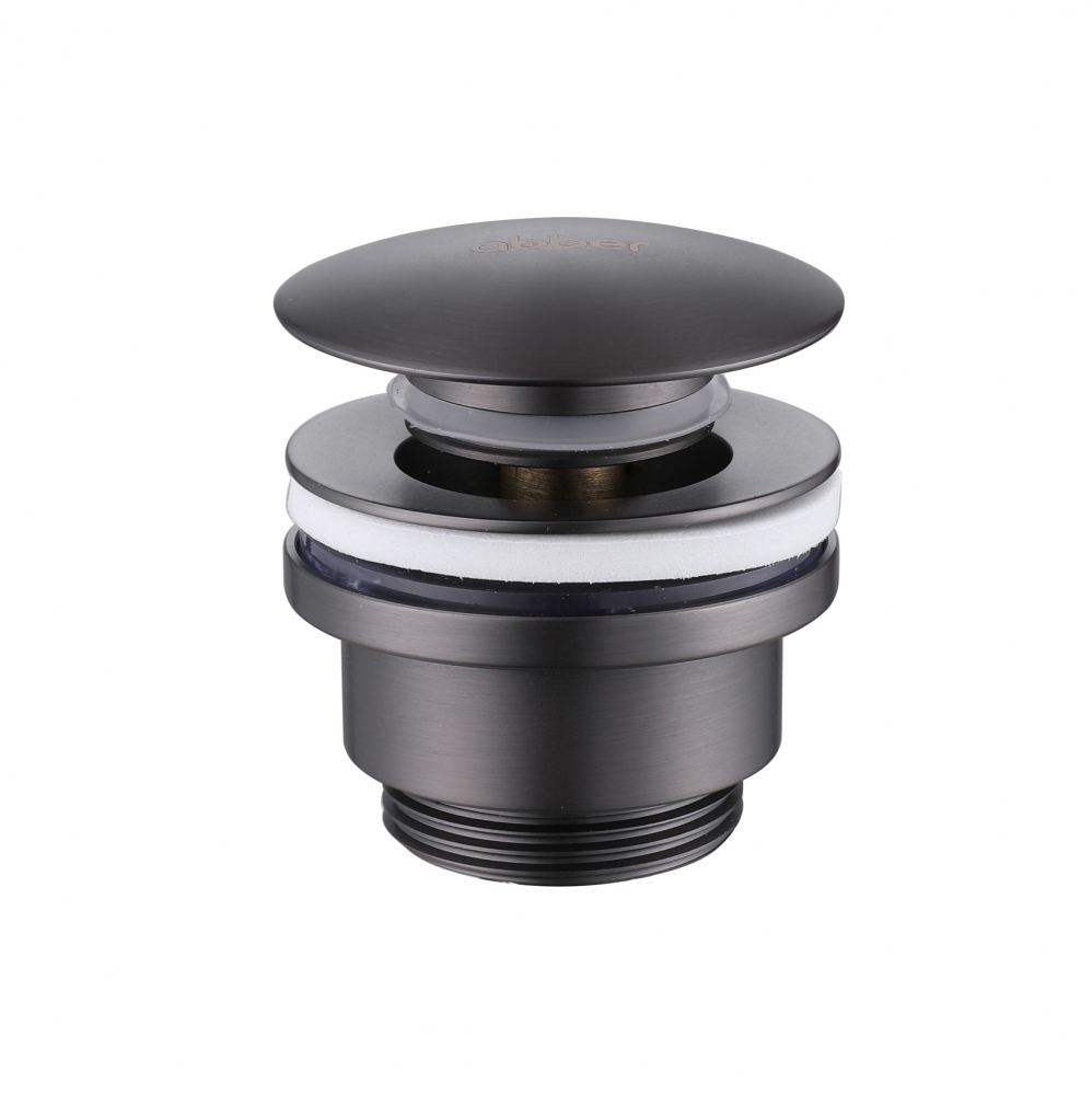 Донный клапан ABBER AF0011NG без перелива, клик-клак, никель в строительном магазине