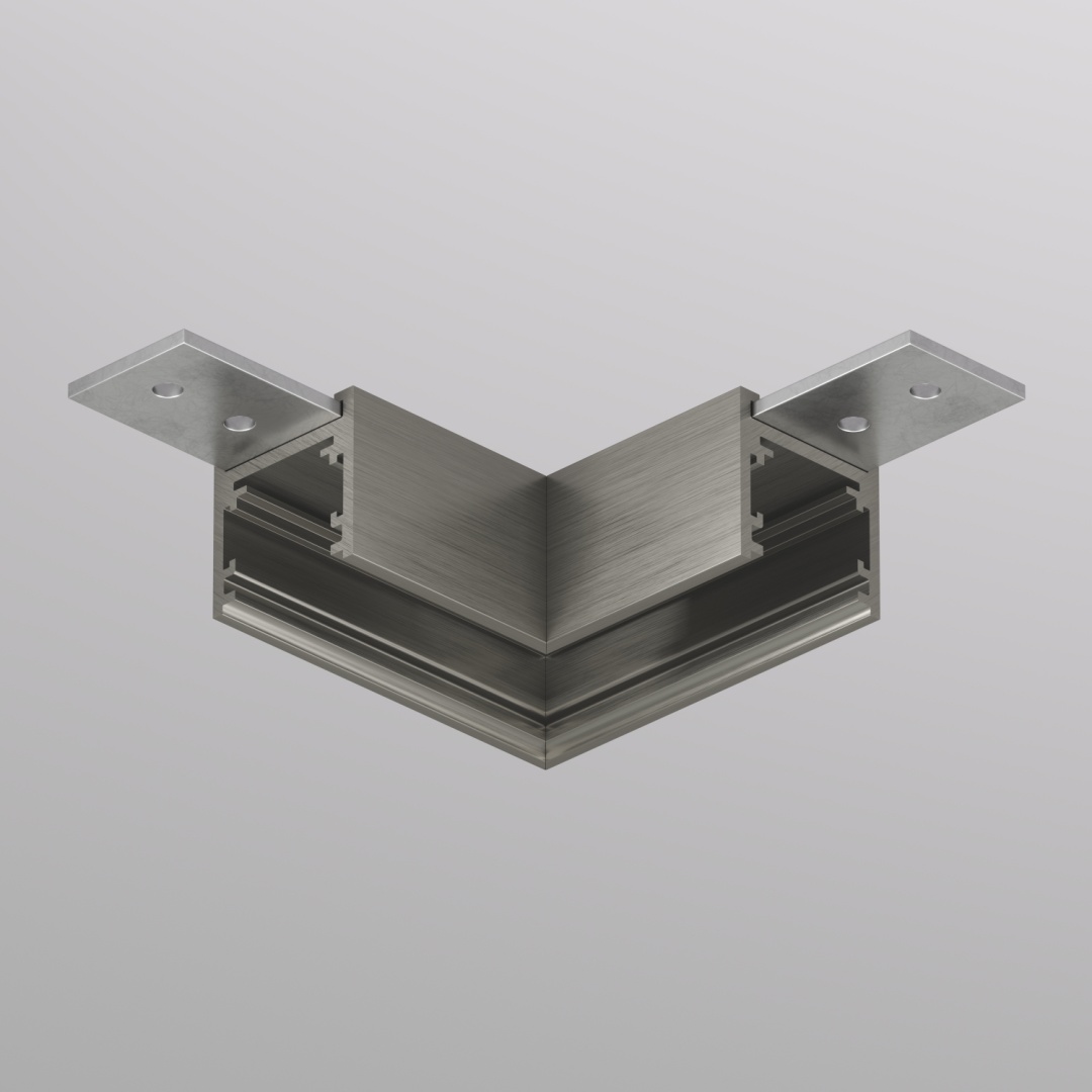 TR5731-DN Угловой элемент для трека SHINE BASE 90° потолок-потолок, темный никель, алюминий в строительном магазине