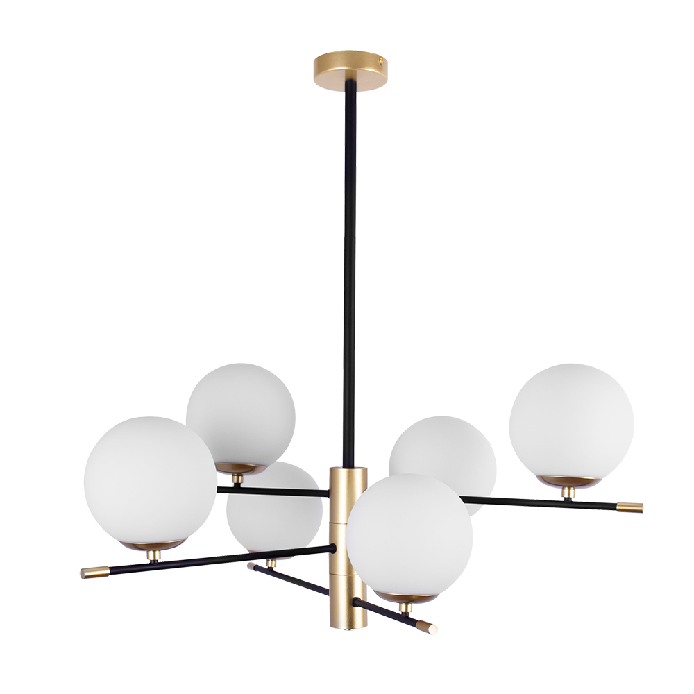 Люстра на штанге Arte Lamp ARKAB A2225LM-6BK в строительном магазине