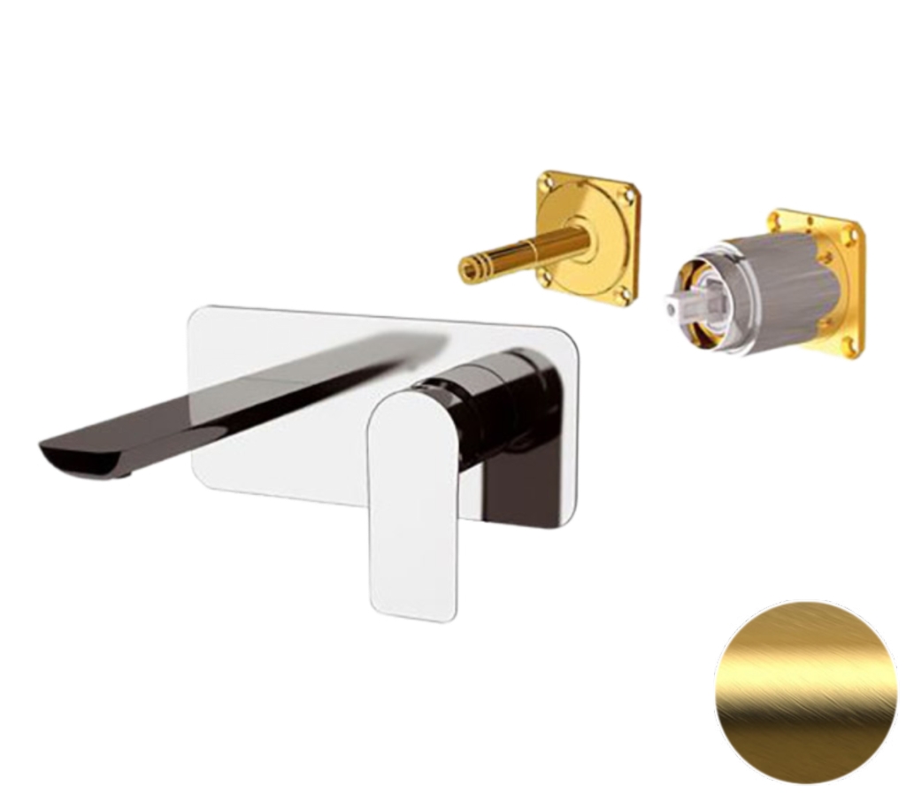 Смеситель для раковины Remer Infinity I15KBBG, золото брашированное в строительном магазине