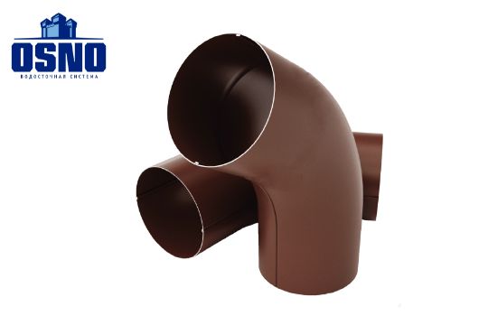 Колено 60гр. 125/90 OSNO RAL 8017 шоколад