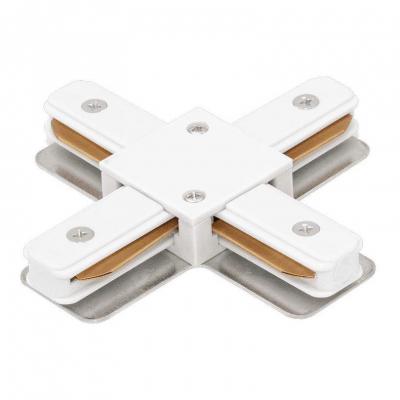 Коннектор X-образный однофазный DesignLed CN2-WH-X 003726 в строительном магазине