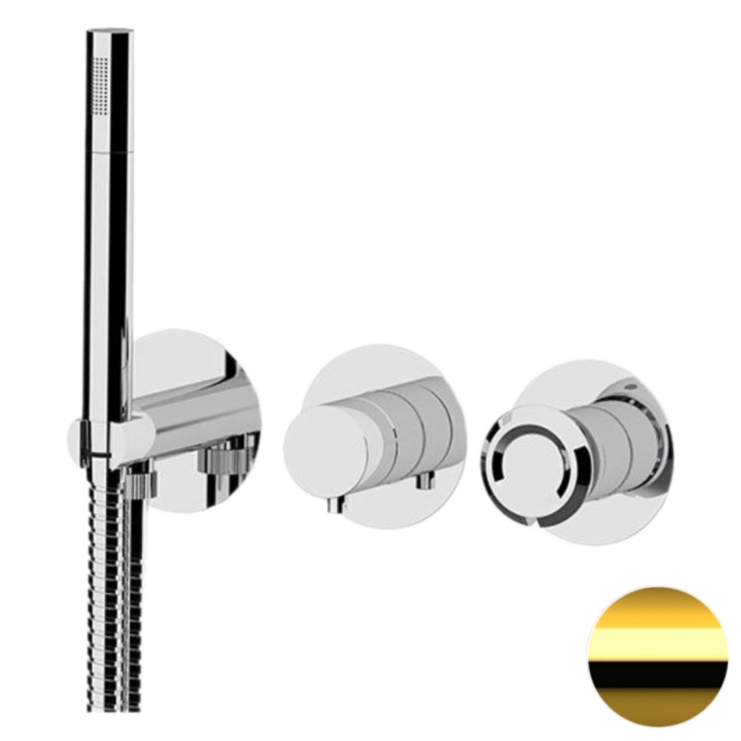 Смеситель для душа Remer Element ET97D2PDO, золото глянцевое в строительном магазине