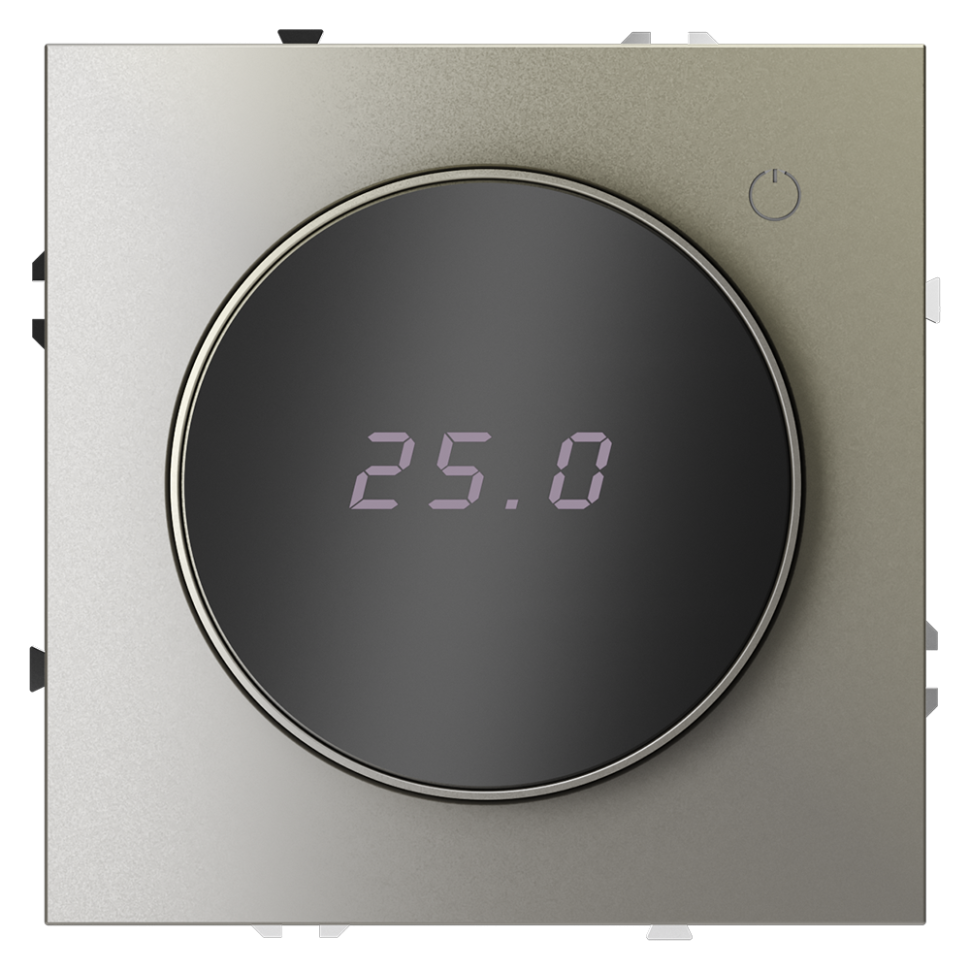 Терморегулятор электронный VOLTUM S70 с индикацией и датчиком, для теплого пола, (шелк) в строительном магазине