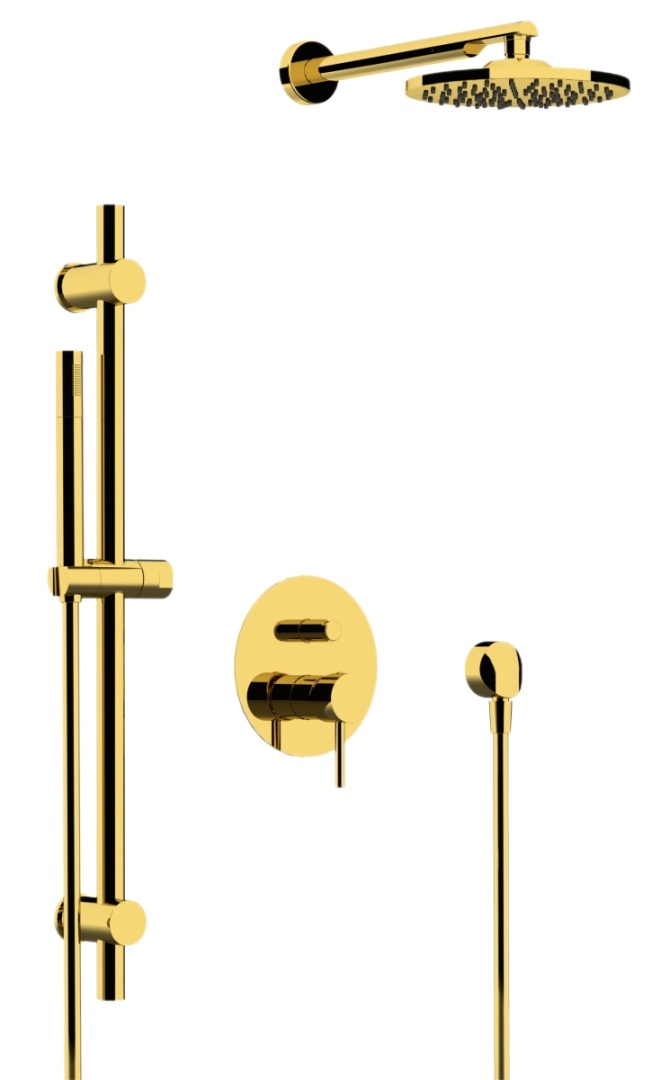 Душевая система Remer X Style X09S01ODO, золото глянцевое в строительном магазине