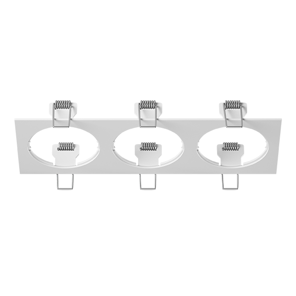 217536 Рамка INTERO 16 Triple QUADRO БЕЛЫЙ в строительном магазине