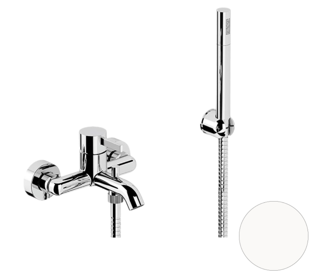 Смеситель для ванны Remer Metrica MC02BO, белый матовый в строительном магазине