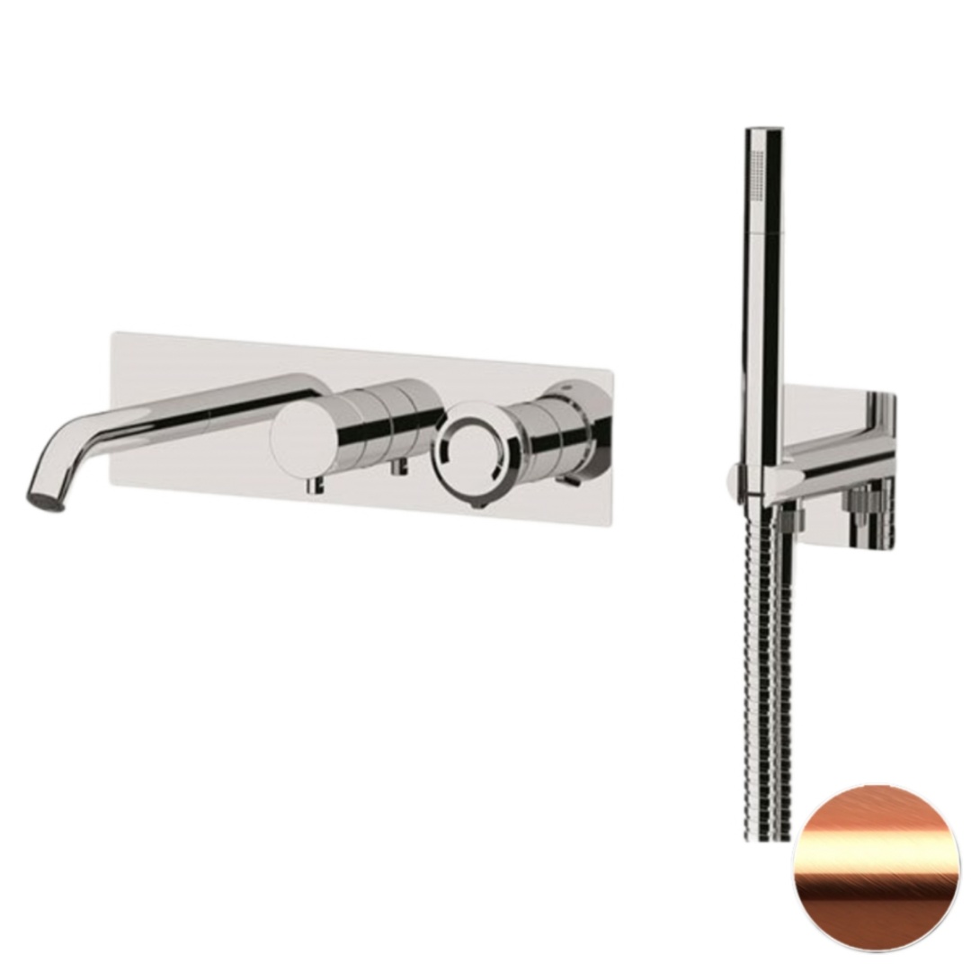 Смеситель для ванны Remer Element ET53D2RP, медь брашированная в строительном магазине