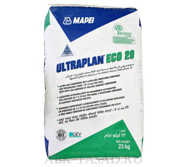 Наливной пол Mapei ULTRAPLAN ECO 20