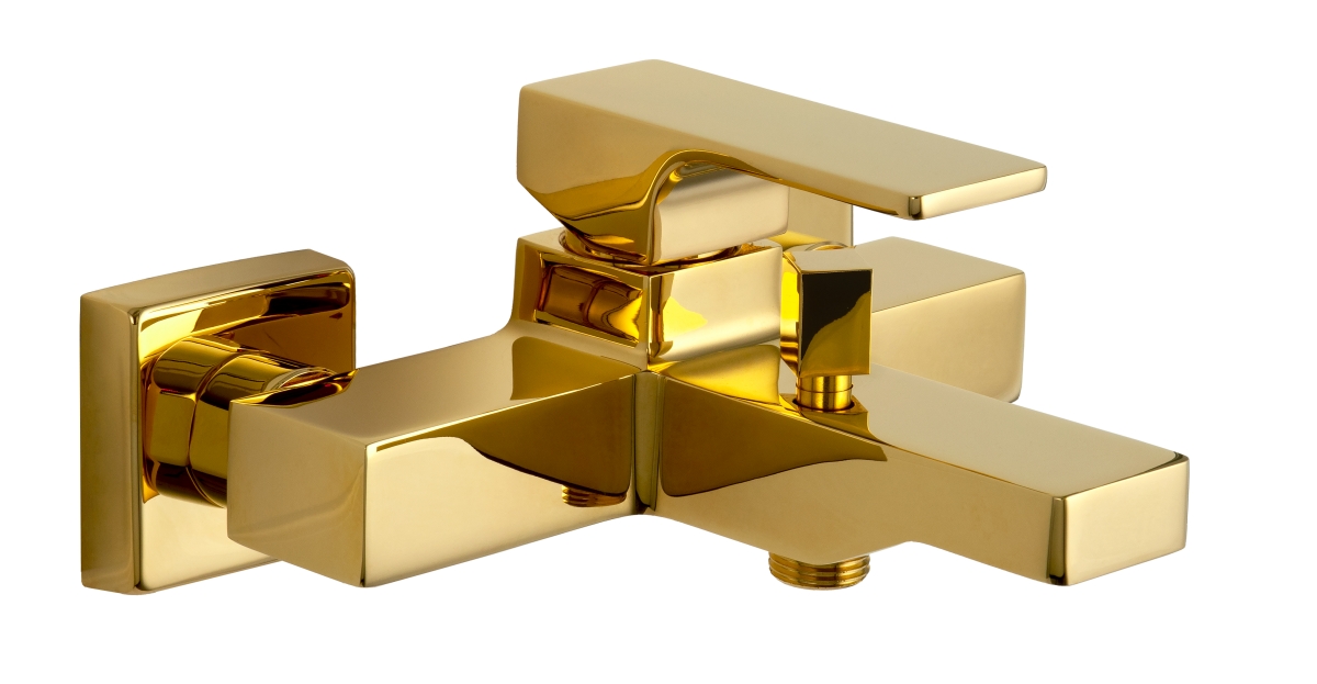 Смеситель для ванны Remer Absolute AU05DO, золото глянцевое в строительном магазине