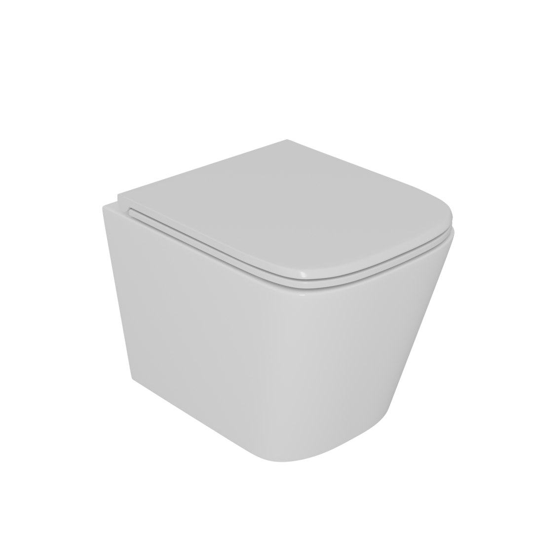 Унитаз подвесной D&K Berlin безободковый (торнадо), сиденье микролифт (DT1436516) в строительном магазине