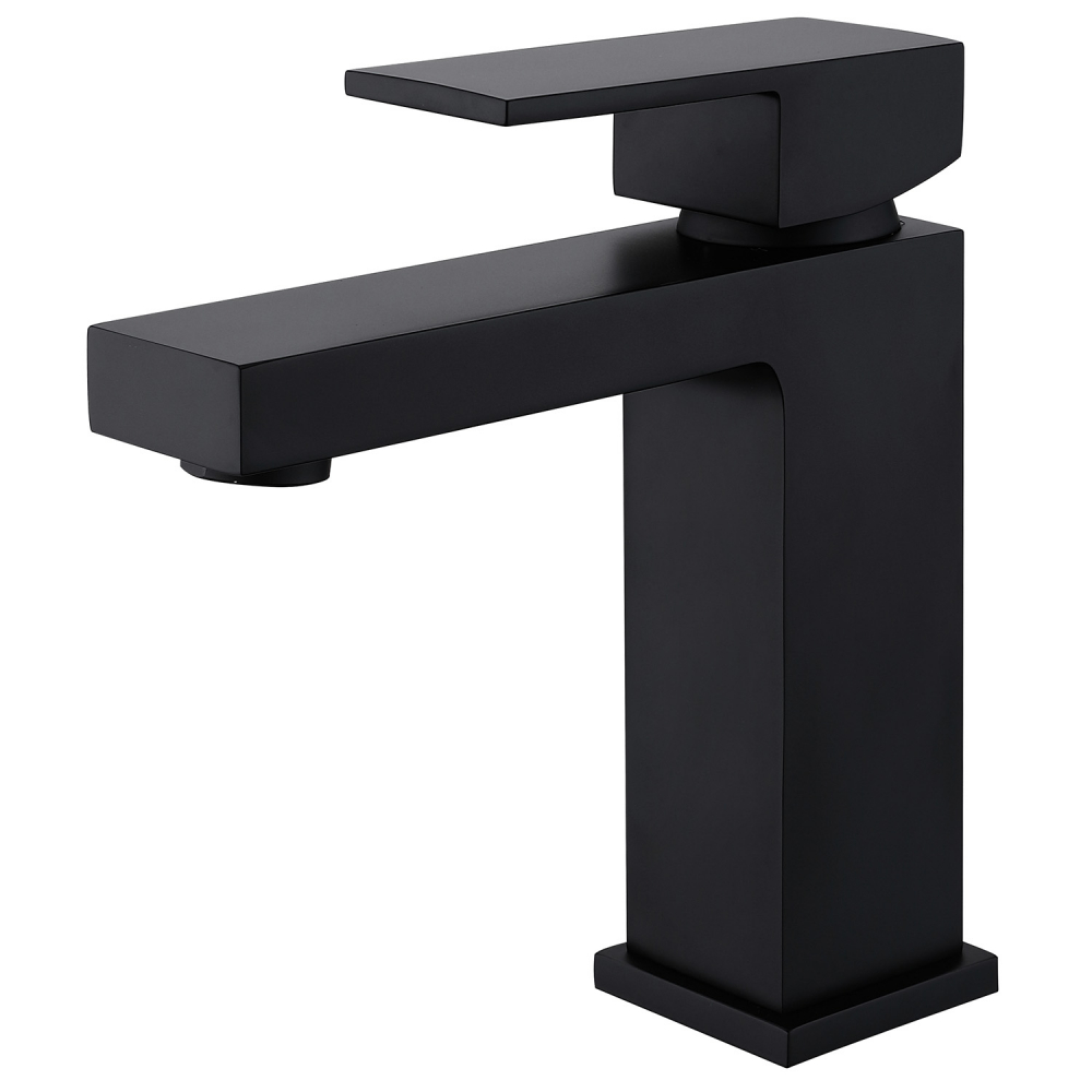 Смеситель ABBER Daheim AF8210B для раковины, черный матовый в строительном магазине