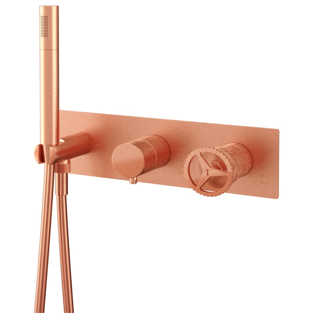 Смеситель для душа Remer Chrono CH97D2RP, медь брашированная в строительном магазине