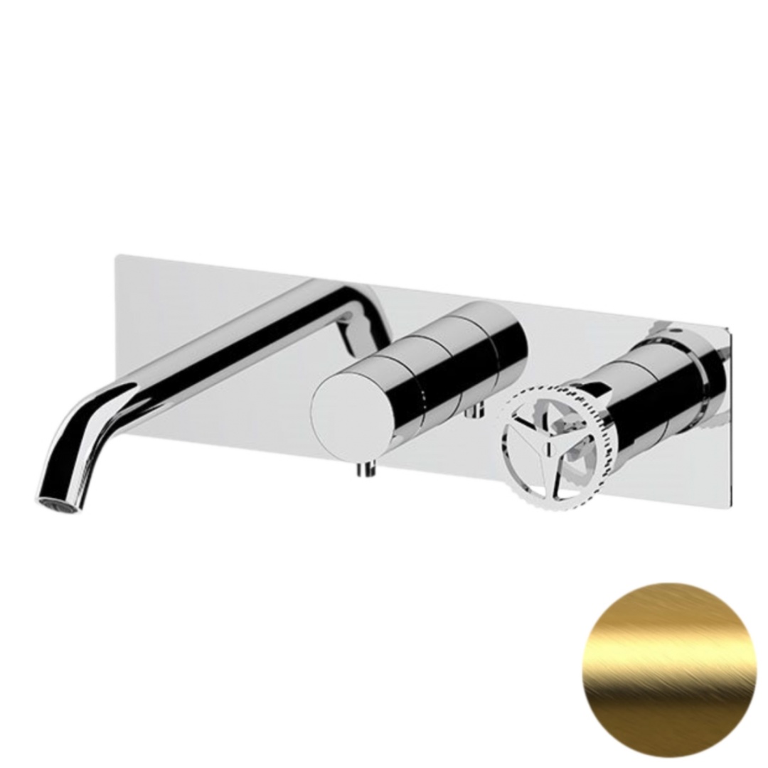 Смеситель для ванны Remer Chrono CH54D2BG, золото брашированное в строительном магазине