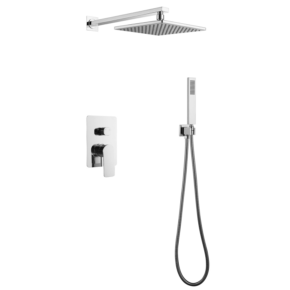 Душевая система ABBER Weiss Insel AF8018 скрытого монтажа без излива, хром в строительном магазине