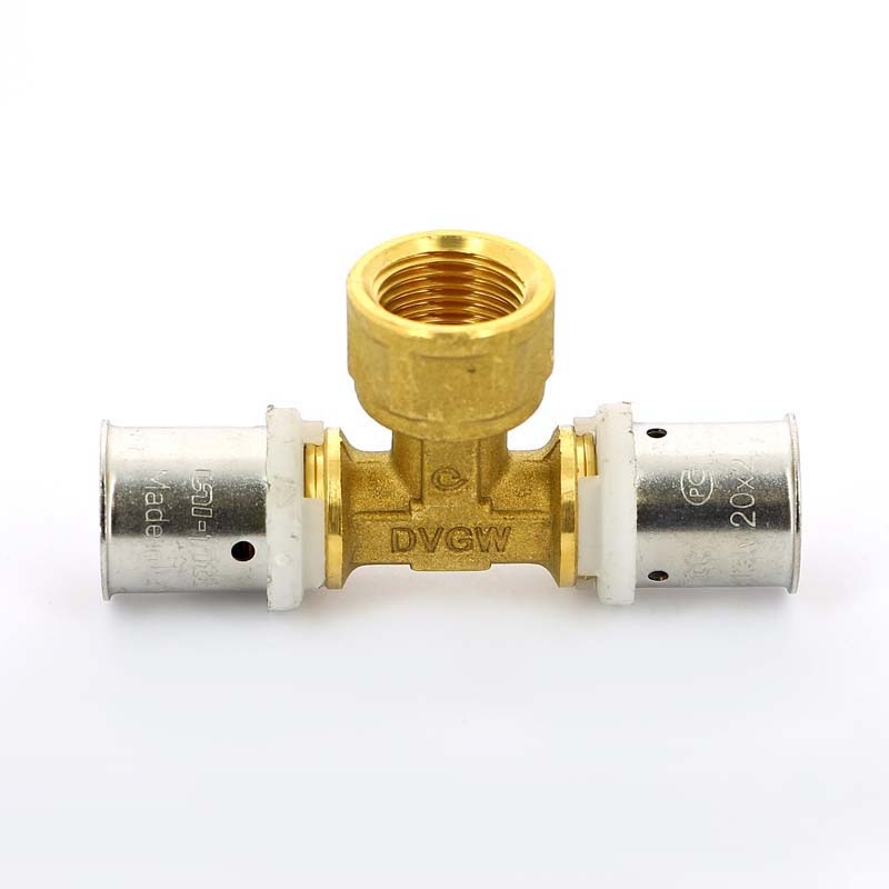 Тройник пресс-В UNI-FITT 20х1/2“х20 в строительном магазине