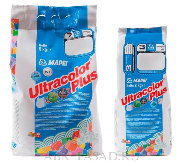Затирка Mapei ULTRACOLOR PLUS100 белый, 103 белая луна, 114 антрацит, 120 черный, 131 ванильный, 134 шелк, 135 золотистый песок, 136 гончарная глина, 111 светло-серый, 112 серый, 132 бежевый, песочно-желтый, Коричневый, 145 охра, 149 вулканический пепел