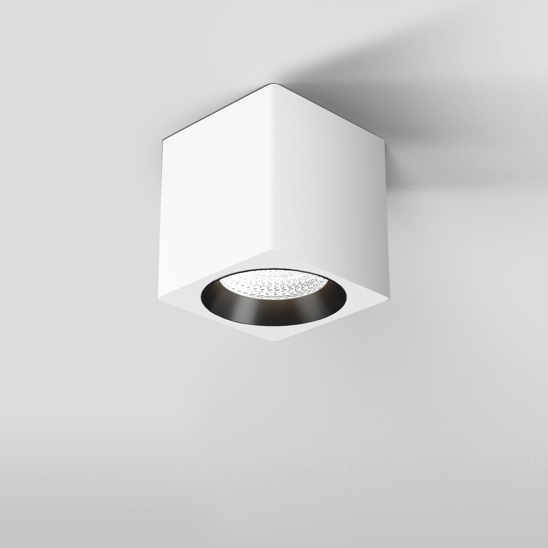 Светильник потолочный светодиодный 9W 4000К Matrix белый/черный 25051/LED в строительном магазине