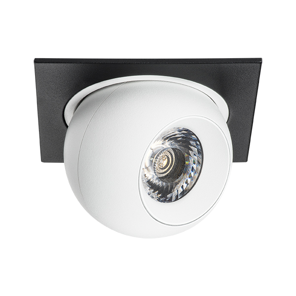 i51764 Светильник INTERO LED 9W 850LM 24G ЧЕРНЫЙ/БЕЛЫЙ 4000K (217517+217064) в строительном магазине