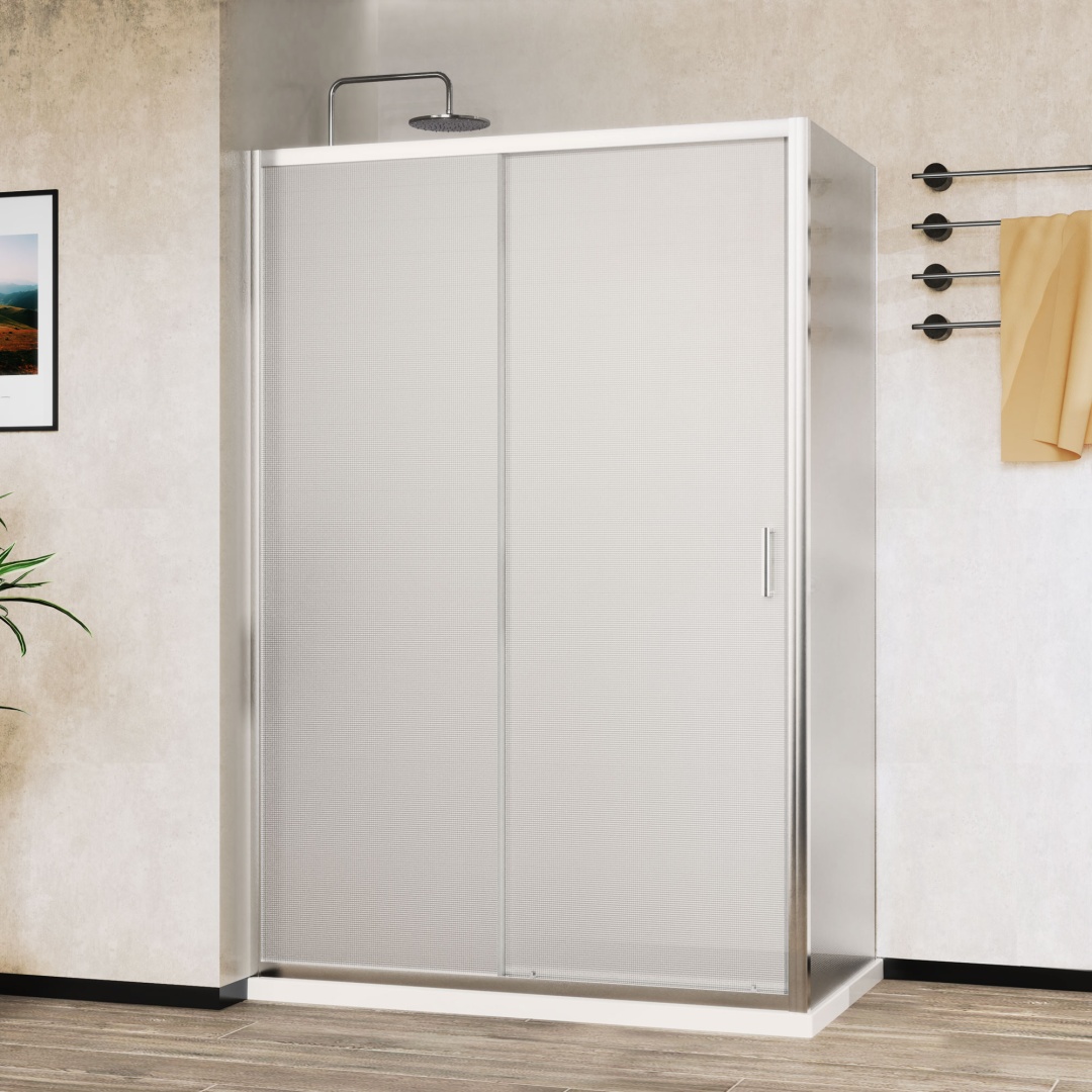 Душевой уголок Vincea City VSR-5CT9012MT, 1200x900, хром, стекло текстурное в строительном магазине