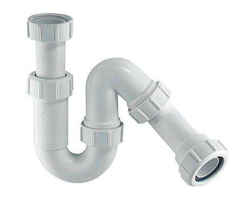 Сифон трубный Р/S-образный (1 1/4"х32мм) без выпуска McAlpine MRW7 в строительном магазине