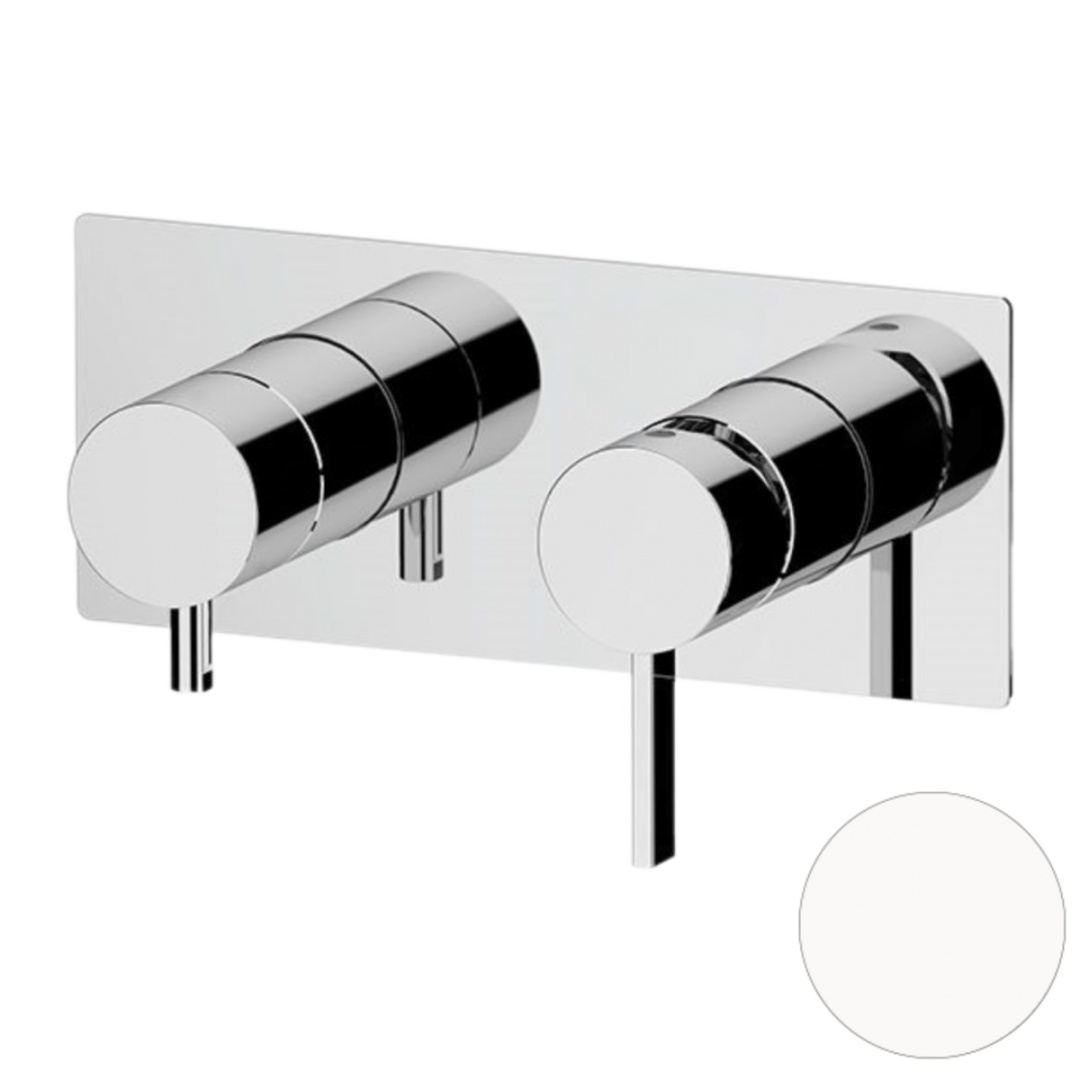 Смеситель для душа Remer Metrica MC93ZBO, белый матовый в строительном магазине