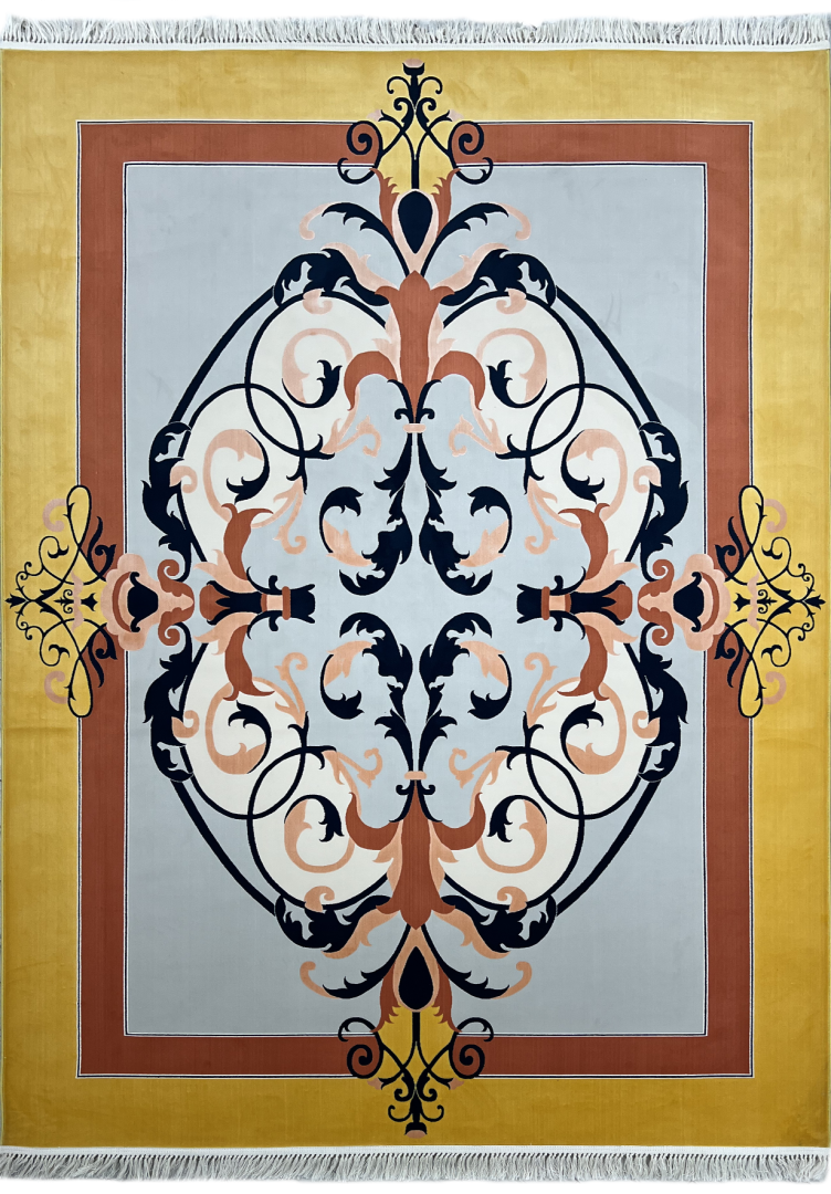 Ковер ASHRAFI LUX 1504 SILVER/PINK в строительном магазине