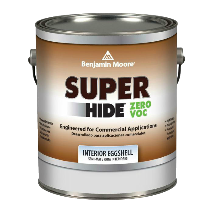 Краска для внутренних работ Benjamin Moore 357. Super Hide Zero voc interior eggshel с блеском «яичная скорлупа» 3,8л в строительном магазине