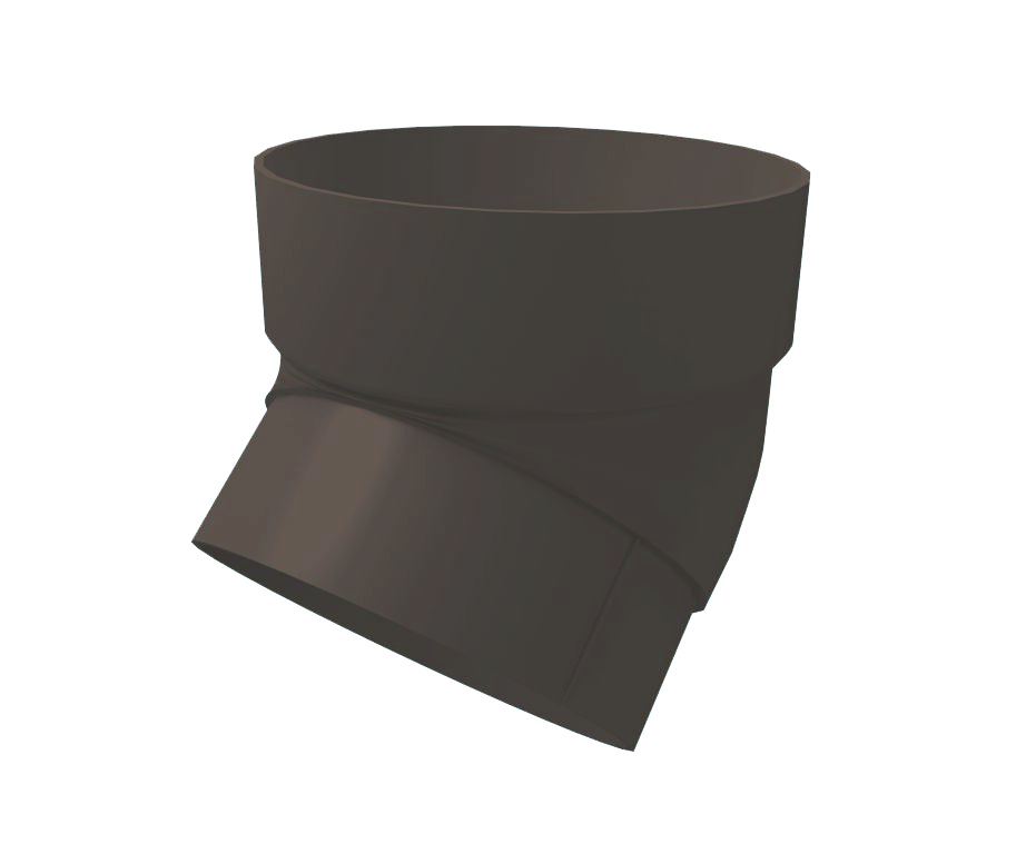 Колено трубы 67 гр. ПВХ Grand Line Стандарт черный