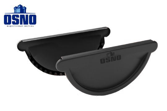 Заглушка желоба 125/90 OSNO RAL 7024 графитовый-серый