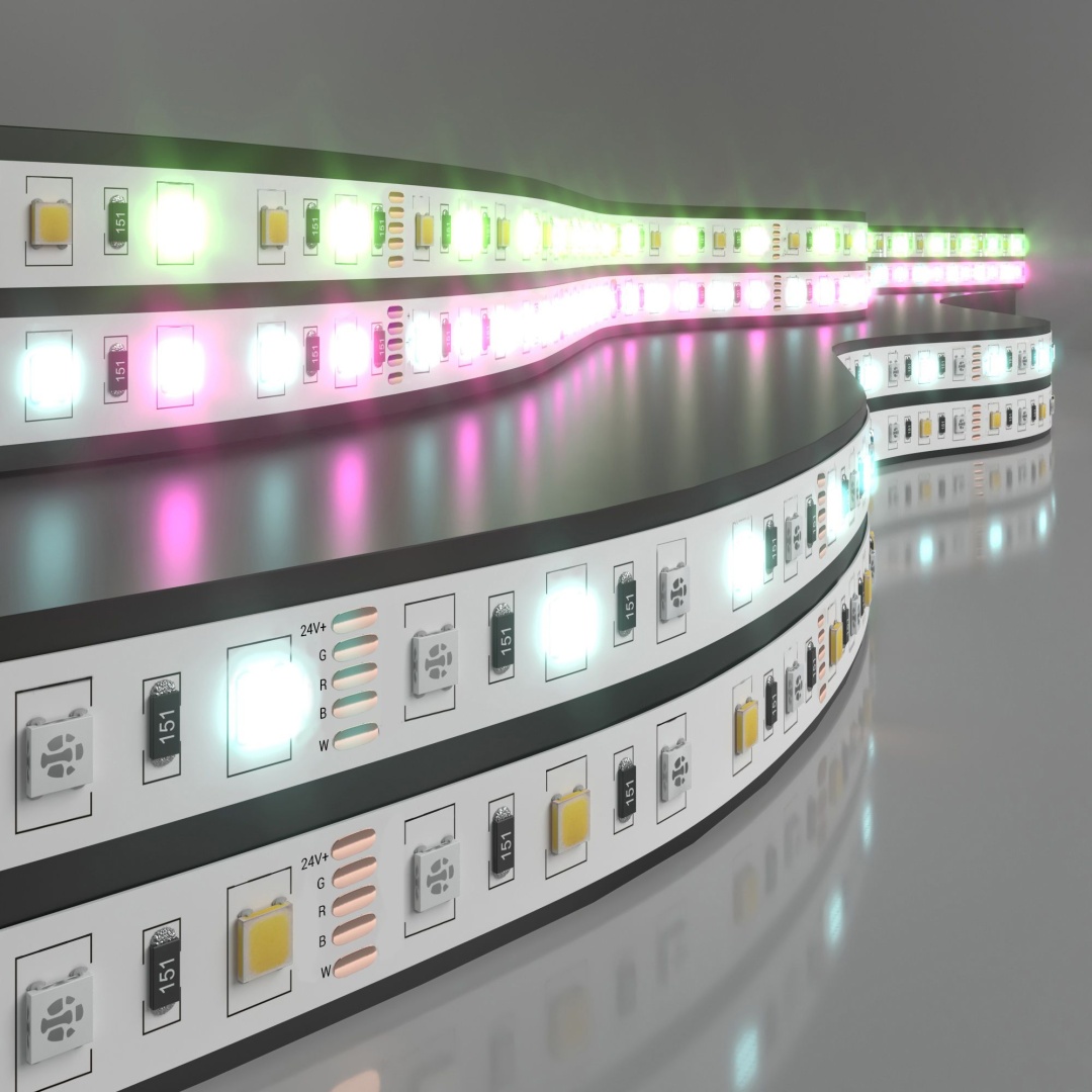 Светодиодная лента 24 В 14,4 Вт/м 60 Led/м 5050+5050 IP20, MIX RGB/холодный белый, 5 м Лента светодиодная 24V 14,4W 60Led 5050+5050 IP20 MIX RGB/холодный белый, 5м в строительном магазине