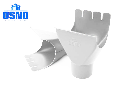 Воронка желоба 125/90 OSNO RAL 9003 белый