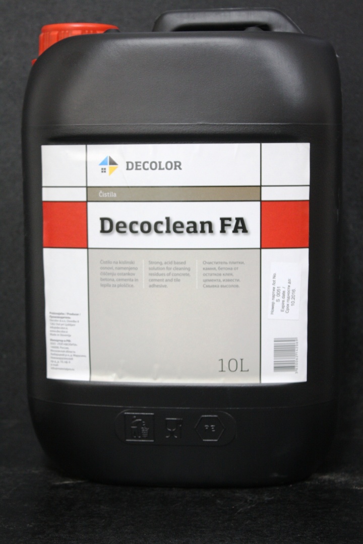 Очиститель от клея и высолов плитки и камня Decolor Decoclean FA 1 л