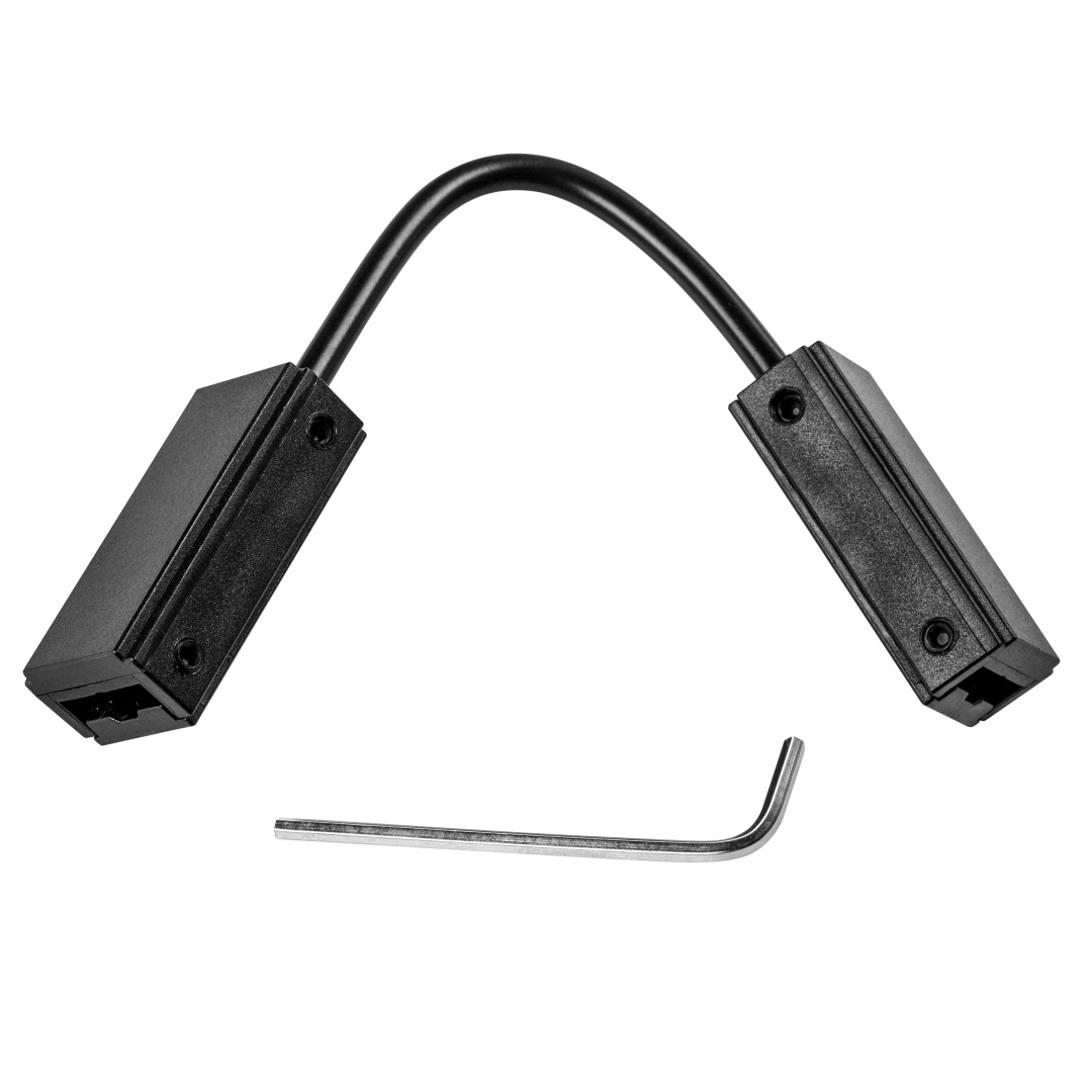 507157 Соединитель трековый 48V регулируемый гибкий DUE ЧЕРНЫЙ в строительном магазине