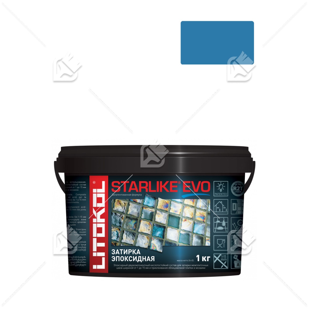 Затирка Litokol Starlike Evo S.340 синий деним 1кг