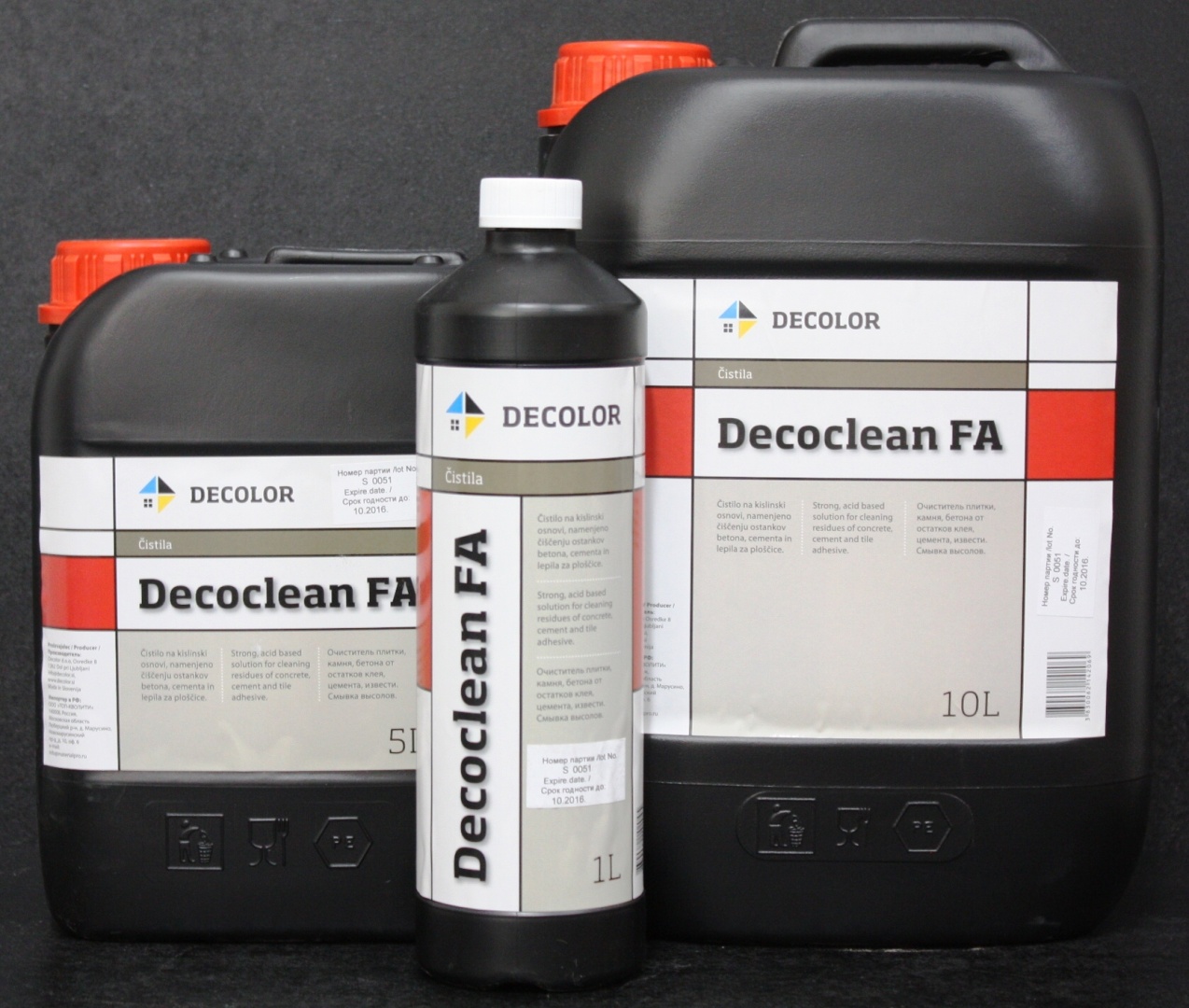 Очиститель от клея и высолов плитки и камня Decolor Decoclean FA 10 л