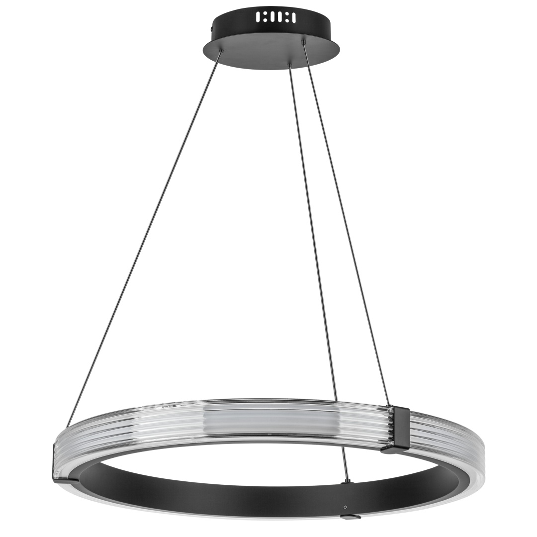 736267 Люстра ROTONDA 30W LED 1474LM 360G ЧЕРНЫЙ 3000K в строительном магазине