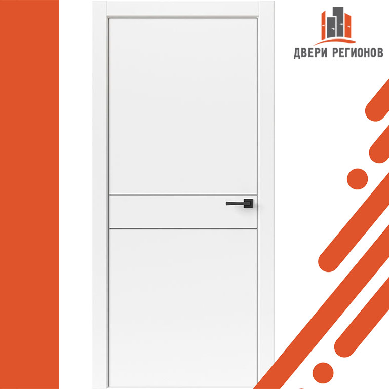 Дверь межкомнатная Тамбурат Лайт Геометрия (Tamburat Light Geometry) 4309 Лофт Белый Глухая в строительном магазине