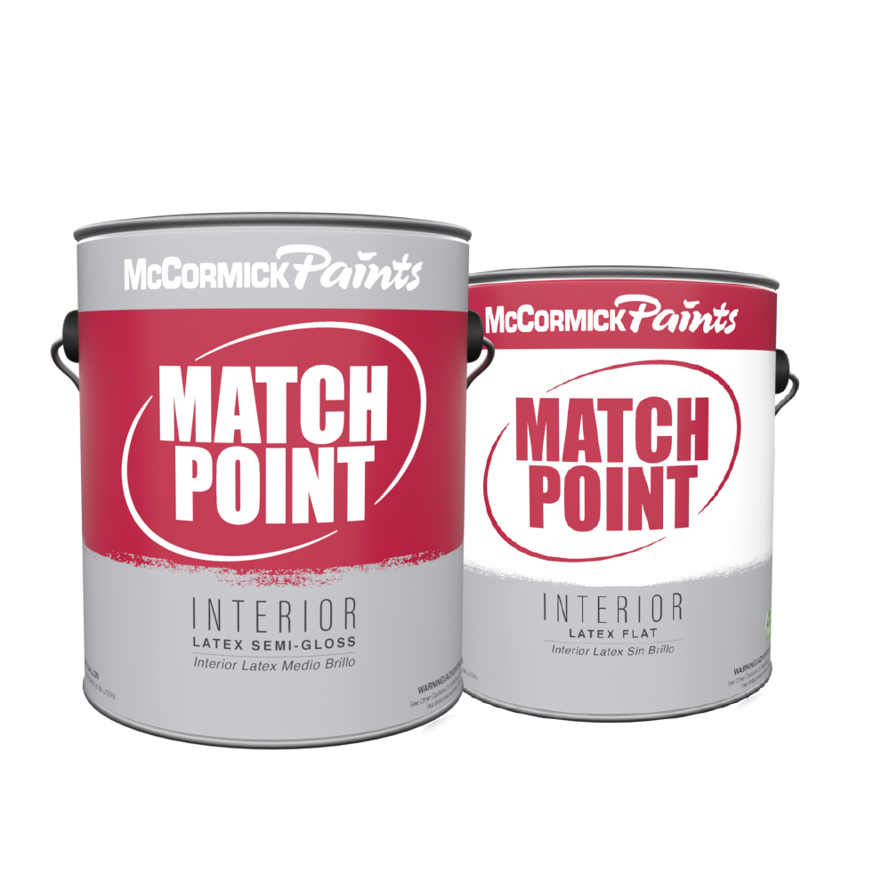 Краска для внутренних работ McCormick (Маккормик) Paints Match Point (Матч Поинт) латексная 3,8л в строительном магазине