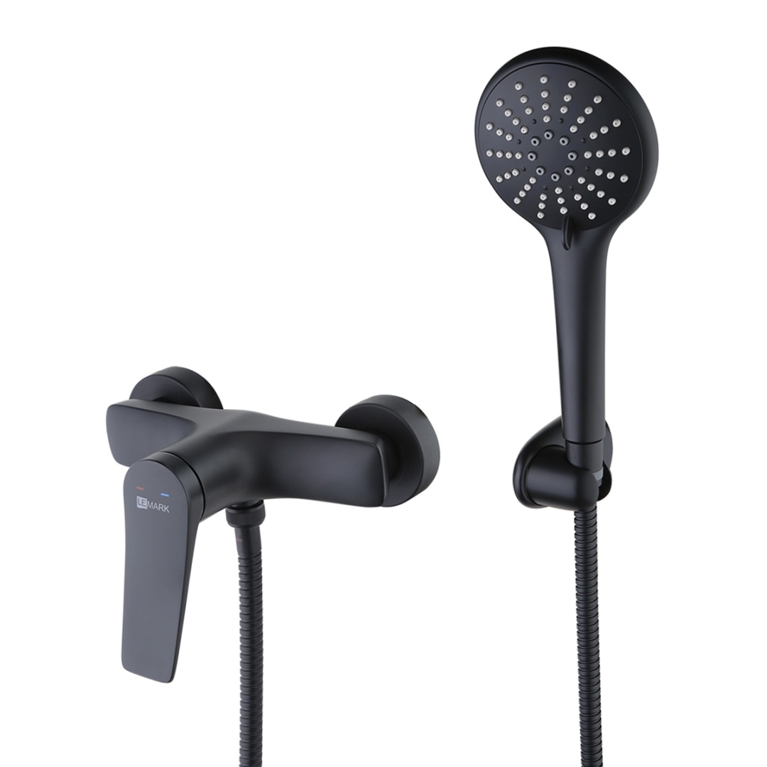 Смеситель для ванны и душа Lemark Bronx (LM3703BL) в строительном магазине