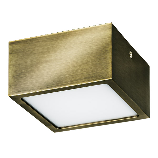 213921 Светильник ZOLLA QUAD LED-SQ 10W 780LM ЗЕЛЕНАЯ БРОНЗА 4000K IP44 в строительном магазине