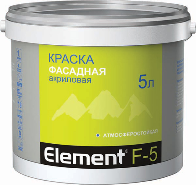 Краска фасадная Alpa Element F-5 Альпа Элемент Ф-5 10л в строительном магазине