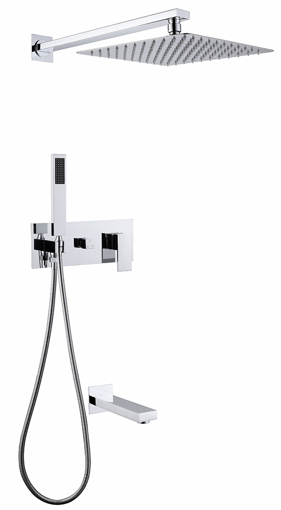 Душевая система ABBER Daheim AF8217 скрытого монтажа с изливом, хром в строительном магазине