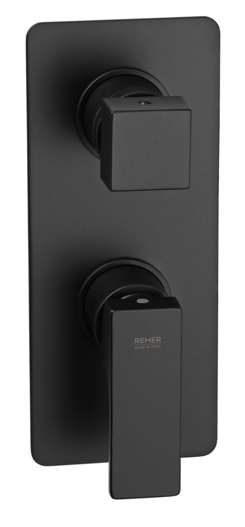 Смеситель для душа Remer Absolute AU92KBNO, чёрный матовый в строительном магазине