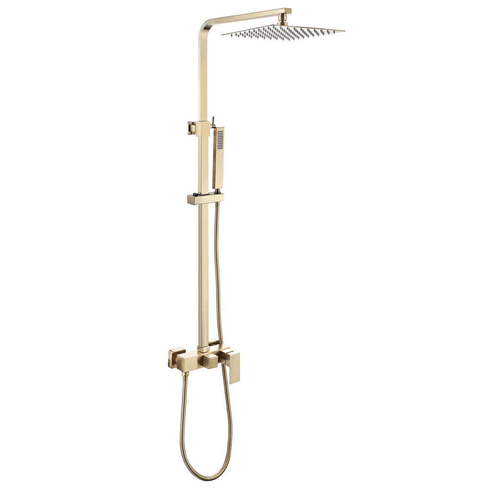 Душевая стойка ABBER Daheim AF8220G без излива, золото матовое в строительном магазине