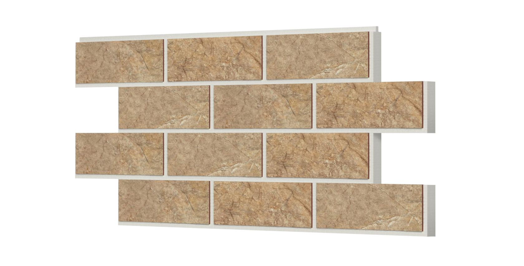 Цокольная термопанель ППС CERRAD Torstone Brown 93,9 х 63,6