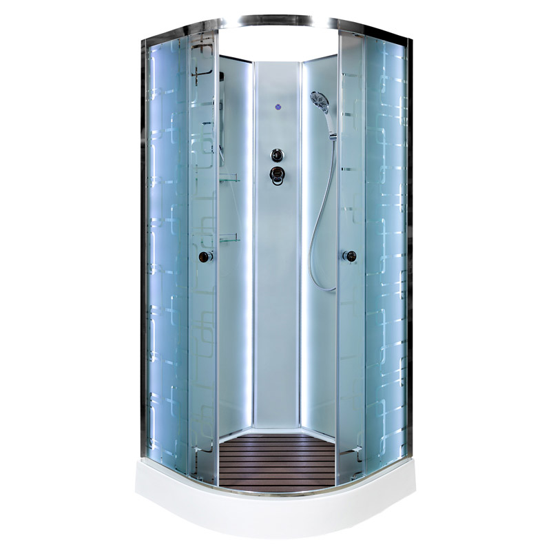 Душевая кабина Deto EM 1510 LED N без крыши в строительном магазине