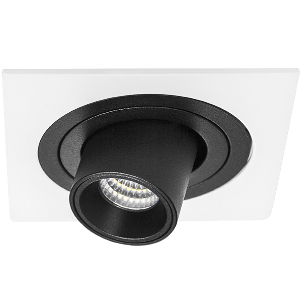 i516174 Светильник INTERO TUBO LED 7W 360LM 60G БЕЛЫЙ/ЧЕРНЫЙ 4000K (217516+217174) в строительном магазине