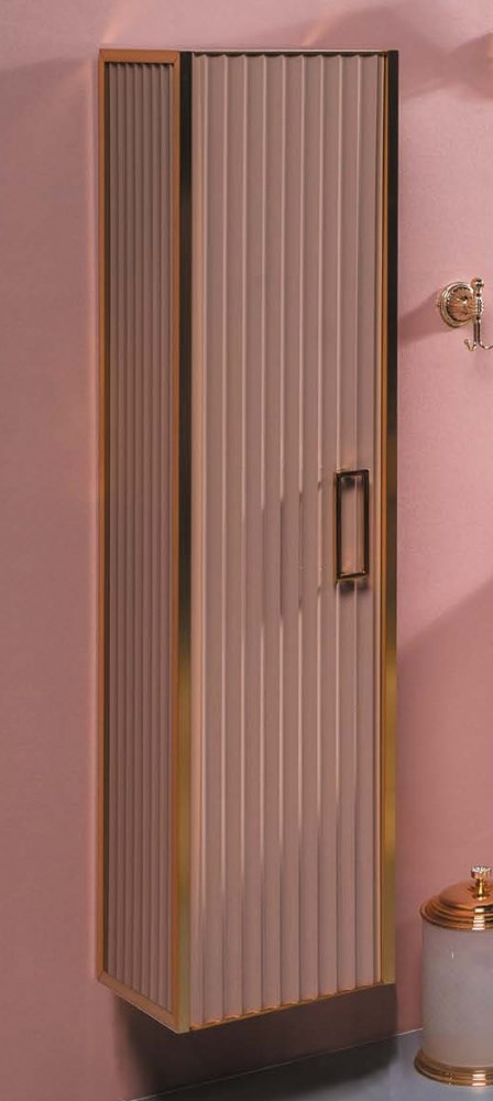 Шкаф-пенал Armadi Art MONACO 868-CPG капучино глянец + золото без ножек в строительном магазине